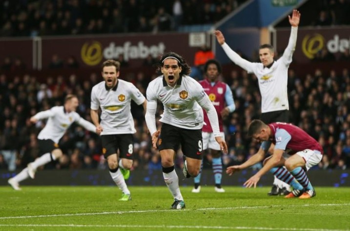 Falcao scores vs Aston Villa