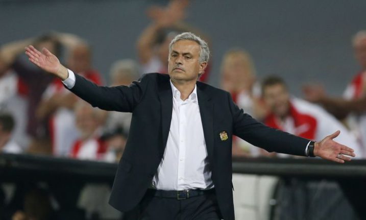 Jose Mourinho tries to direct his suddenly lost squad.