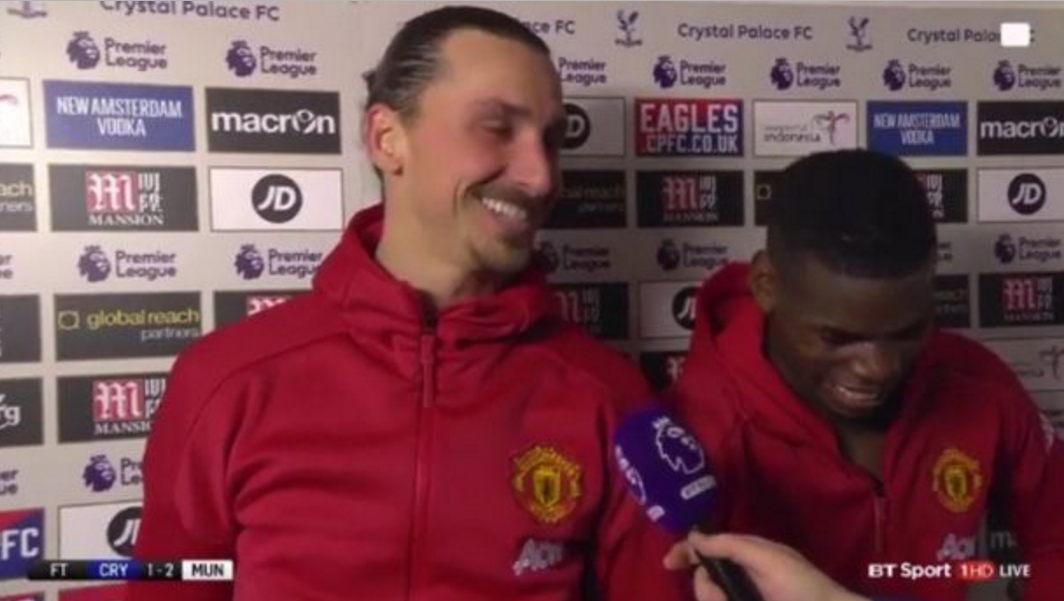 Manchester United's Paul Pogba and Zlatan Ibrahimovic wrote a happy ending to referee Craig Pawson's horror show.