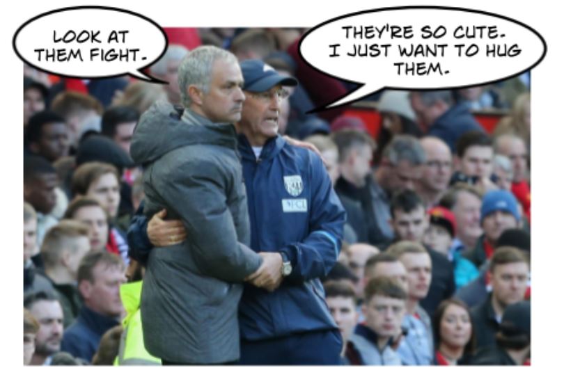 Man United fans think less of Tony Pulis' ability than his BFF Jose Mourinho