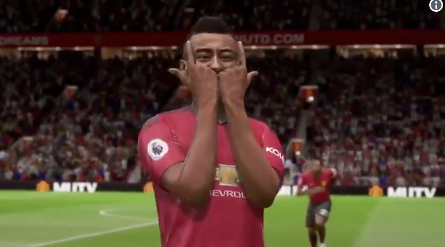 Video Fifa 19 Now Features Jesse Lingard S Famous Celebration Stretty News