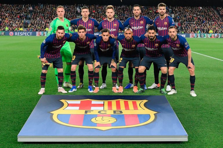 Barcelona team photo
