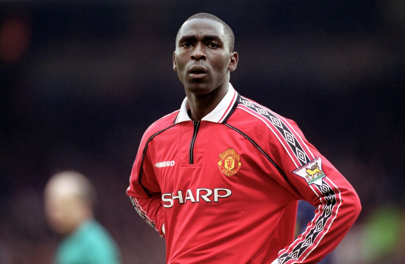 andy cole manchester united jersey