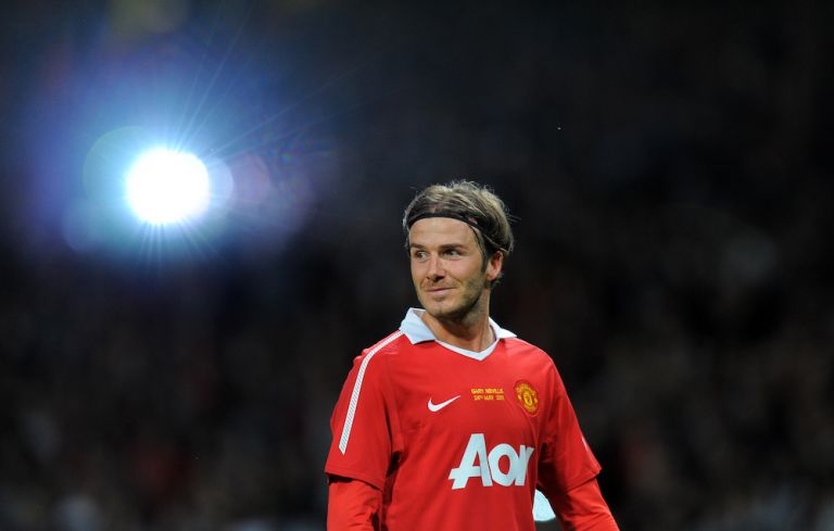 Photo De Presse Vintage David Beckham (Manchester United) - Tirage Original 24x18 Cm