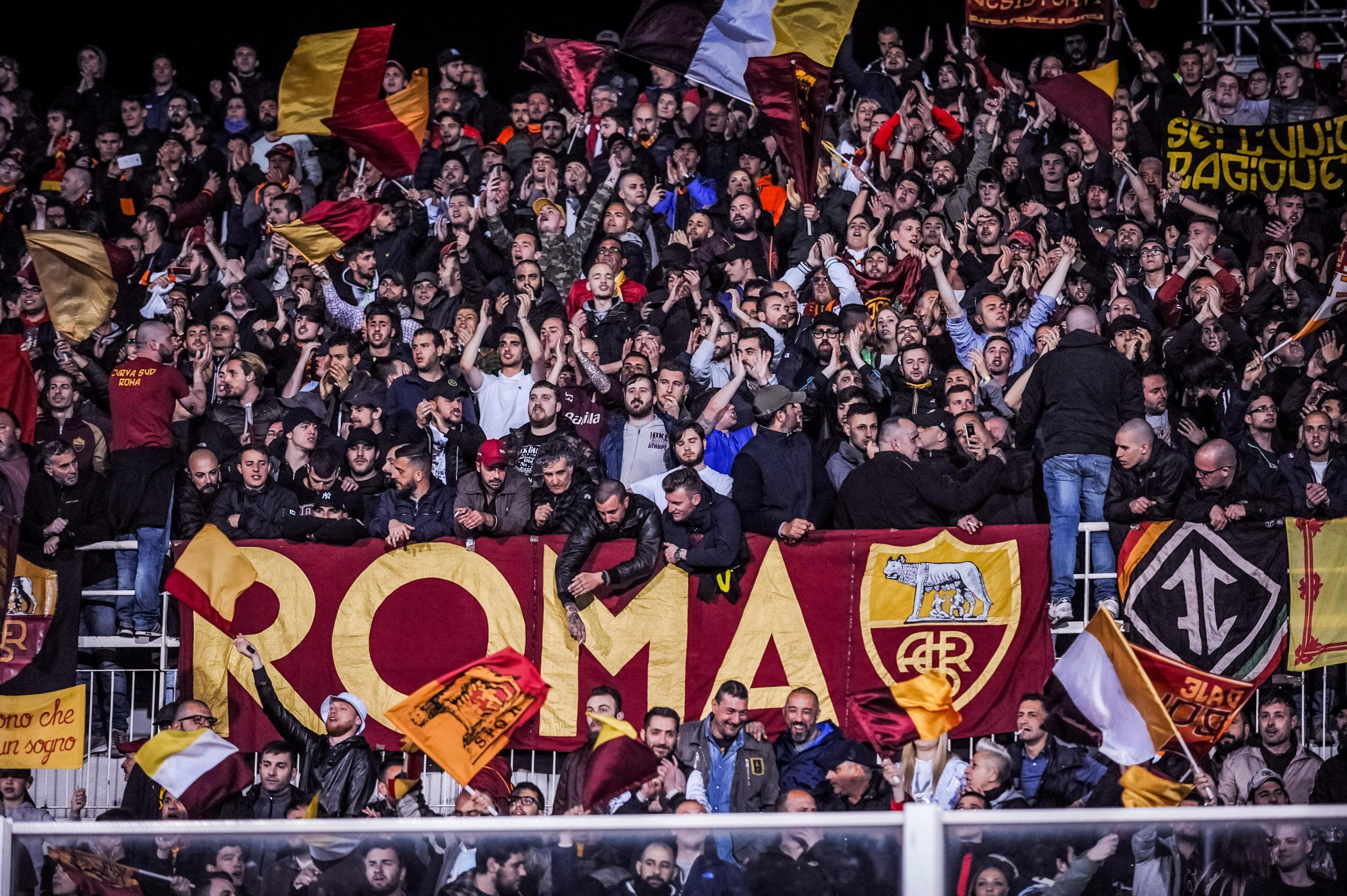 Roma ultras. Ultras FC ROMA. ROMA Fans.