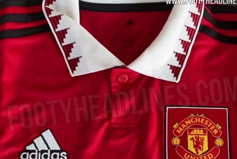 Photo) Manchester United 2022/23 home shirt leaked in New York