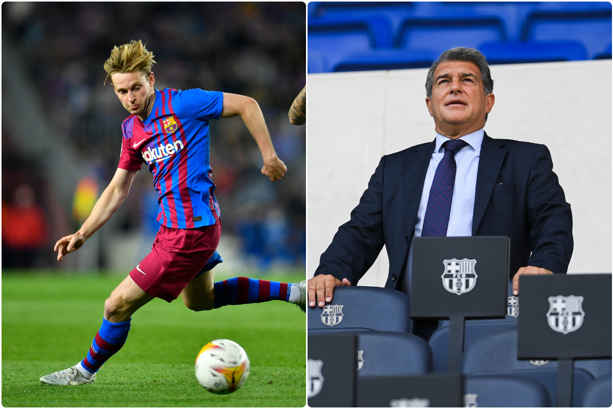 Barcelona president Joan Laporta refuses to rule out Frenkie de Jong sale