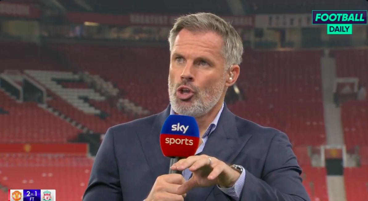 Video) Jamie Carragher doubles down on Lisandro Martinez opinion after Liverpool display