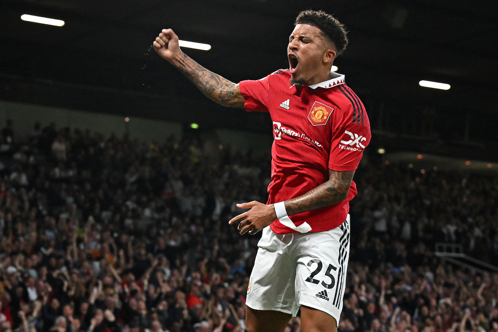 Jadon Sancho rates high on Man United player ratings against scoring against Liverpool on Monday August 22, 2022.