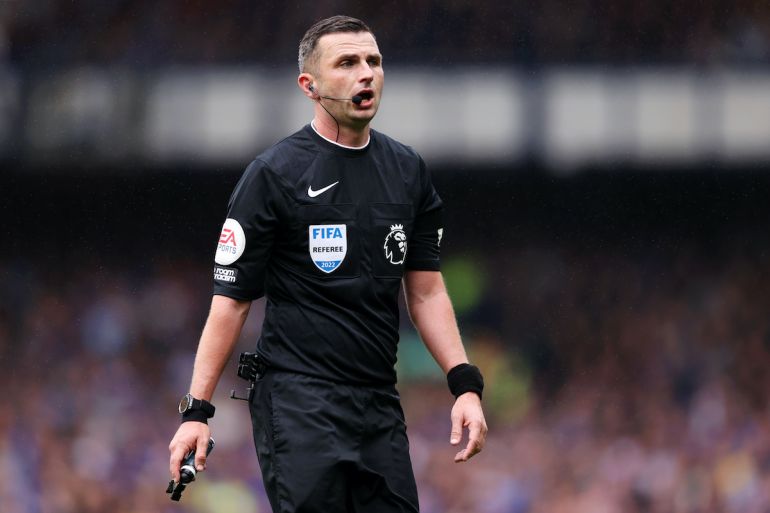 Michael Oliver will referee the Manchester derby this weekend