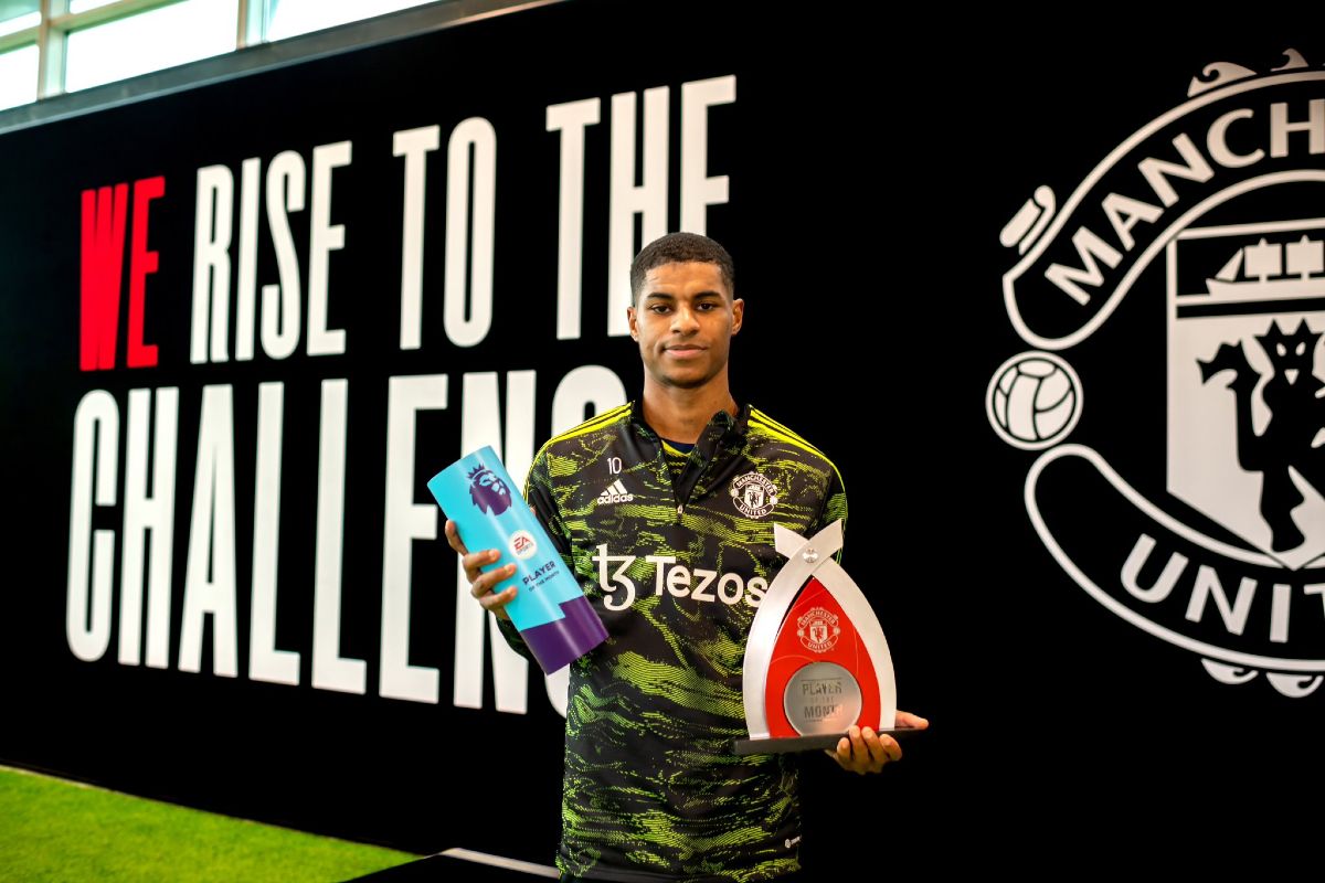 Rashford secures Premier League Player of the Month award for the third