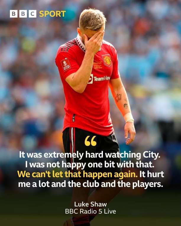 ‘Extremely hard’ - Luke Shaw reflects on watching Manchester City ...