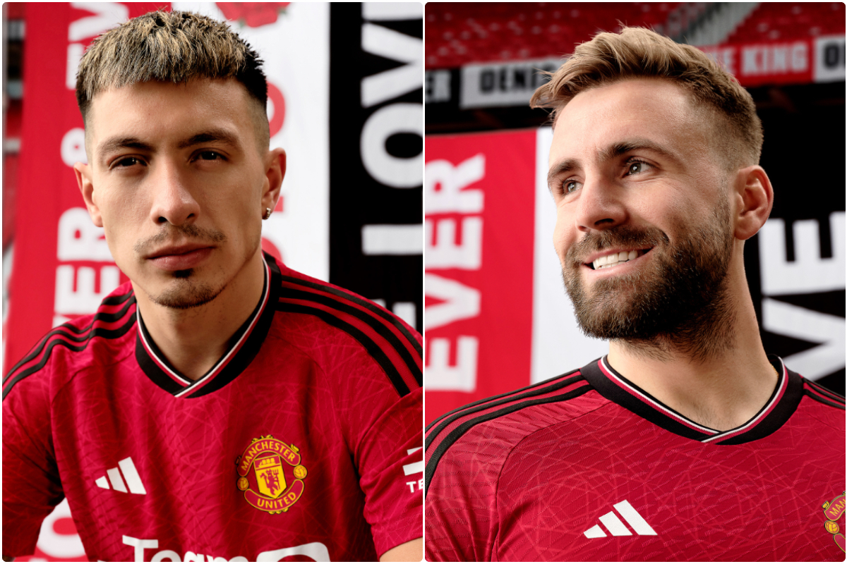 Manchester United officially unveil new 2023/24 home kit after Aitch leak  at Glastonbury