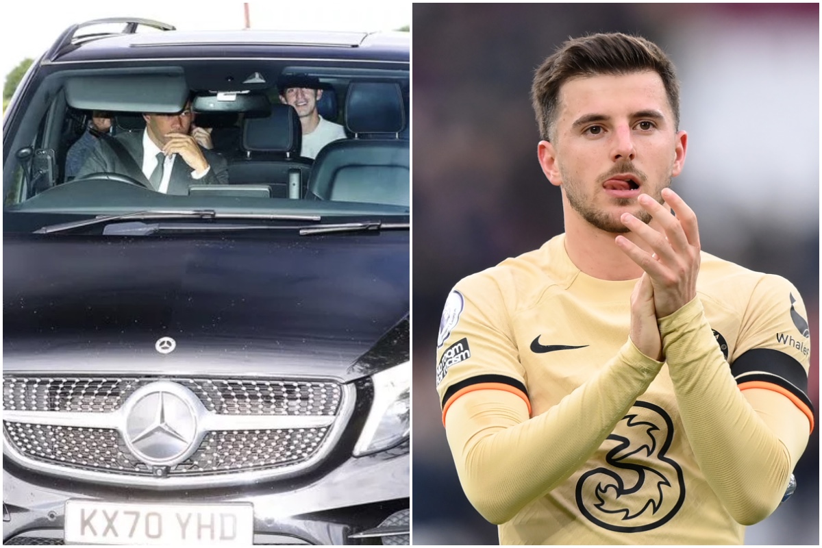 (Photo) Mason Mount arrives at Carrington for medical ahead of £60m ...