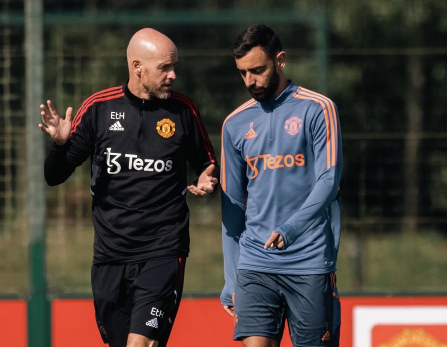 Erik ten Hag explains Bruno Fernandes position change for