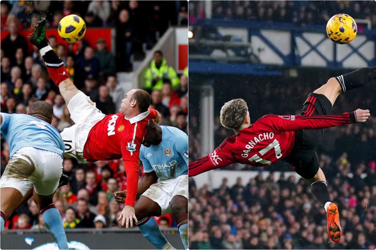 Alejandro Garnacho strike compared to Wayne Rooney overhead kick