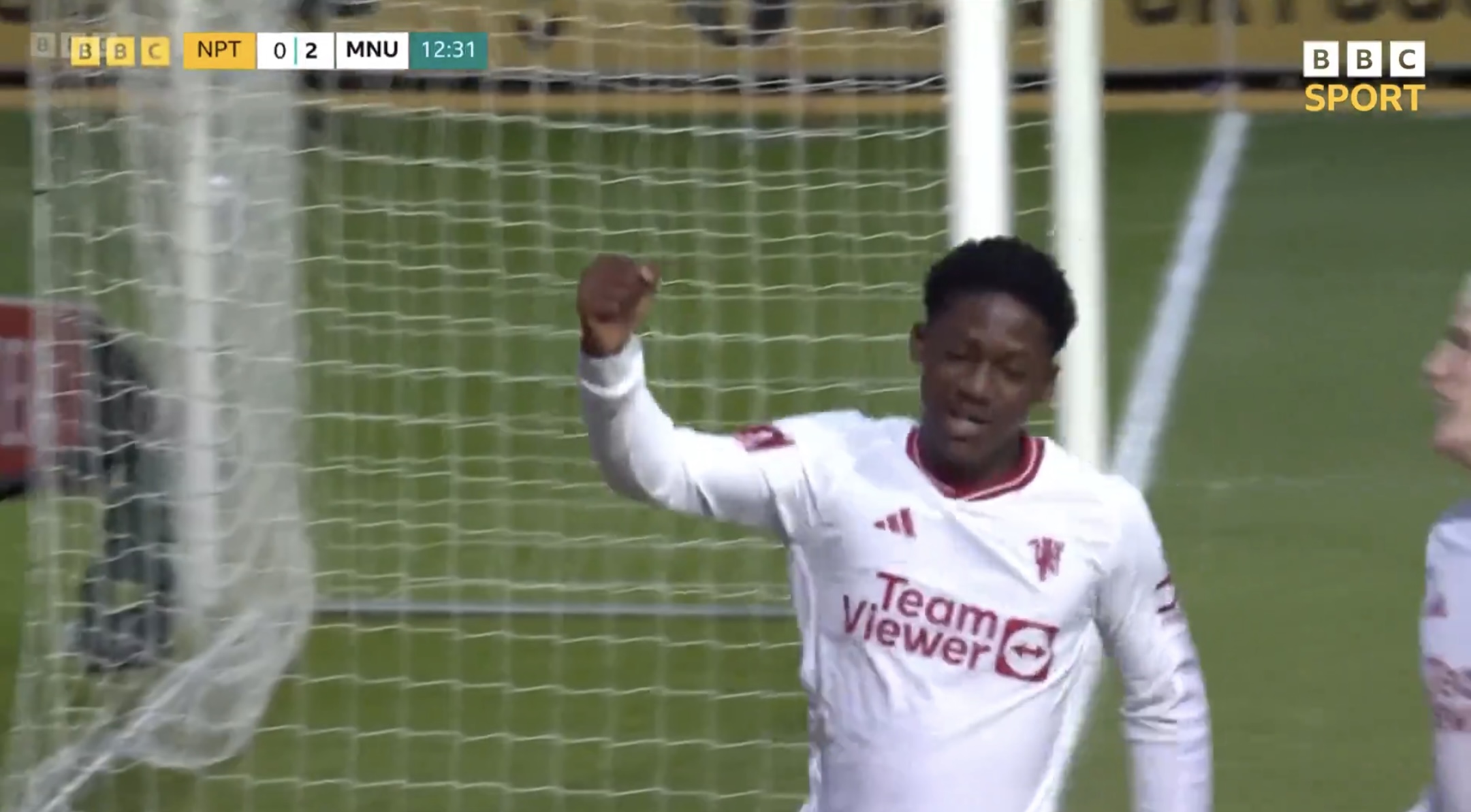 Video: Kobbie Mainoo scores first-ever senior goal to double United’s ...