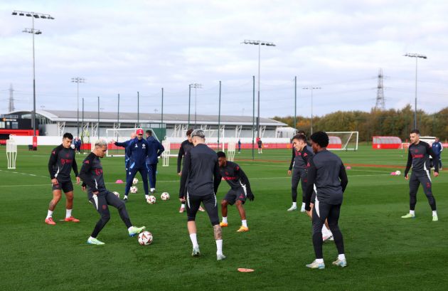 Manchester United trained at Carrington this morning with Luke Shaw involved for the first time this season.