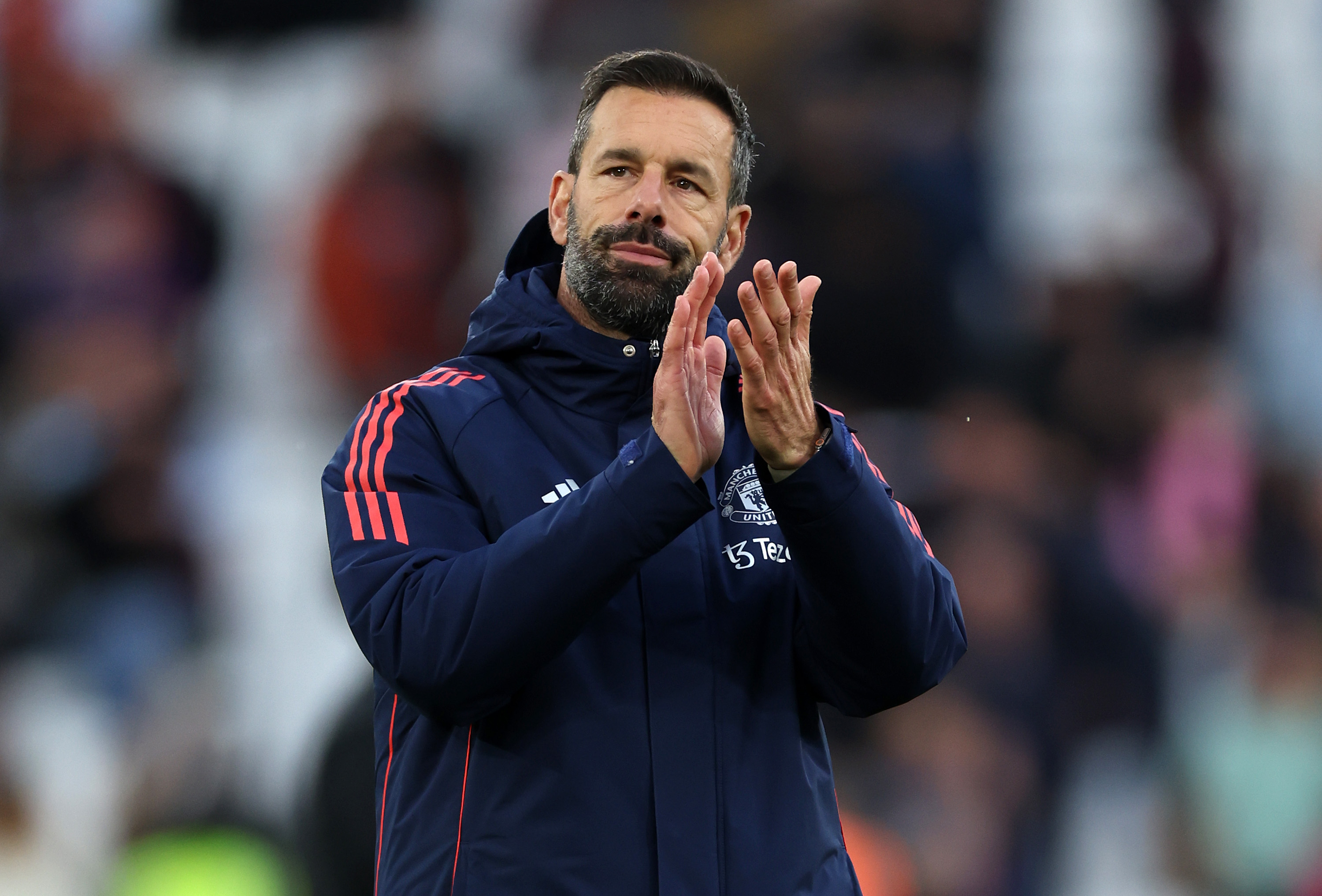 Ruud van Nistelrooy stands in before Ruben Amorim as caretaker manager