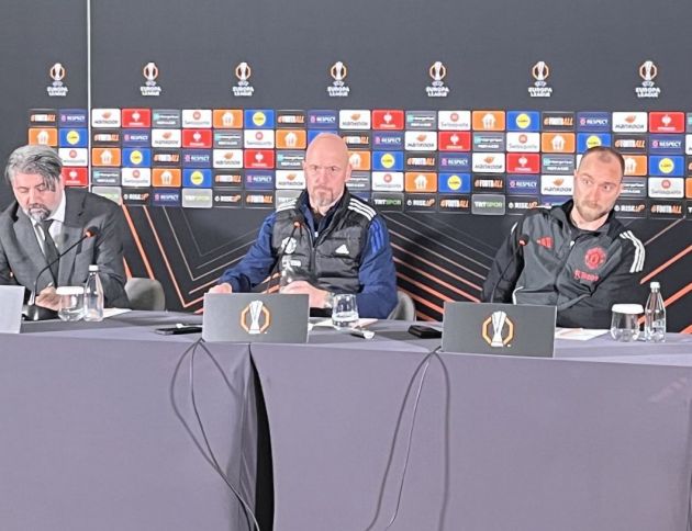 Erik ten Hag speaks to the press ahead of Fenerbahce clash