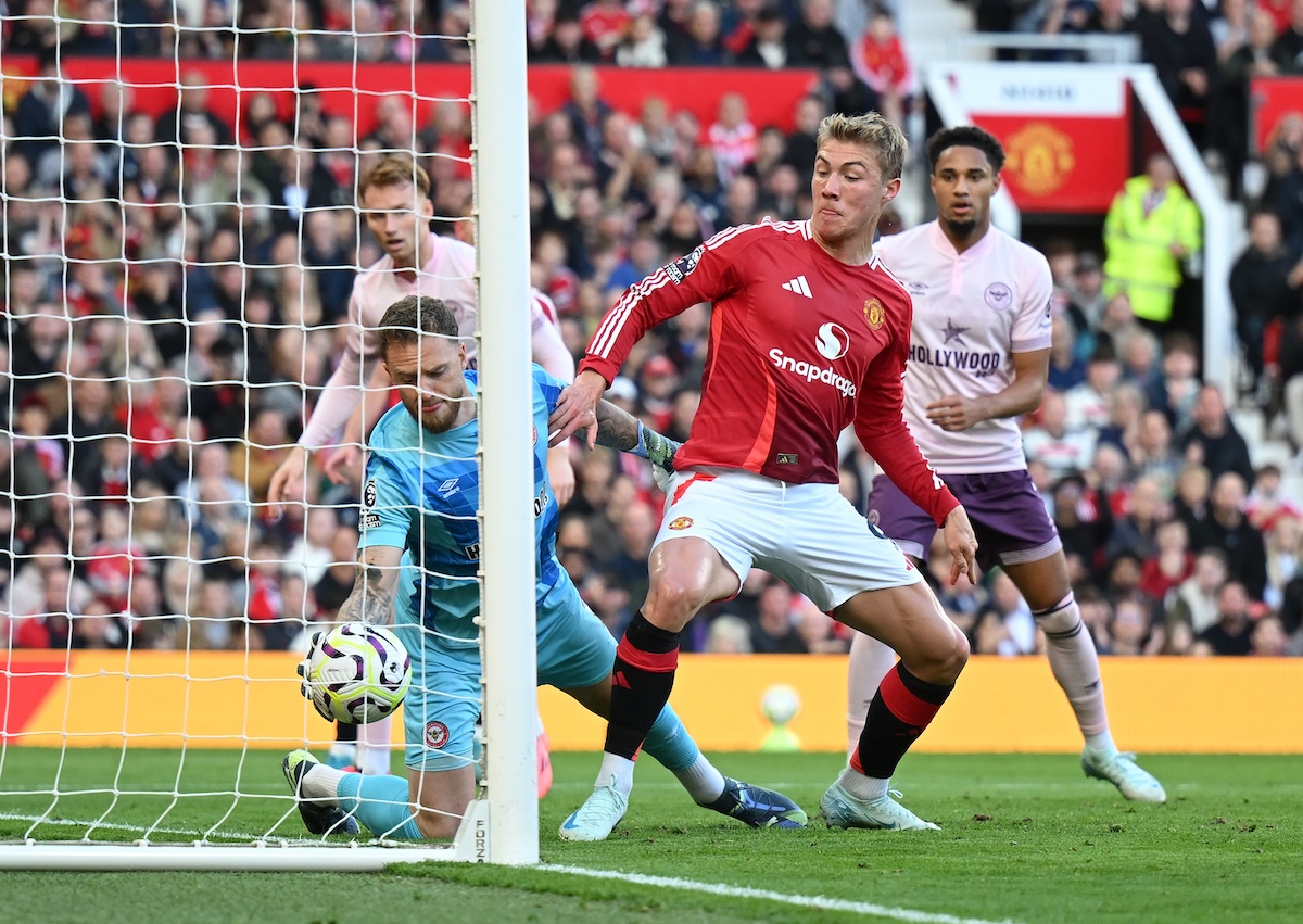 Rasmus Hojlund scored the important winner against Brentford