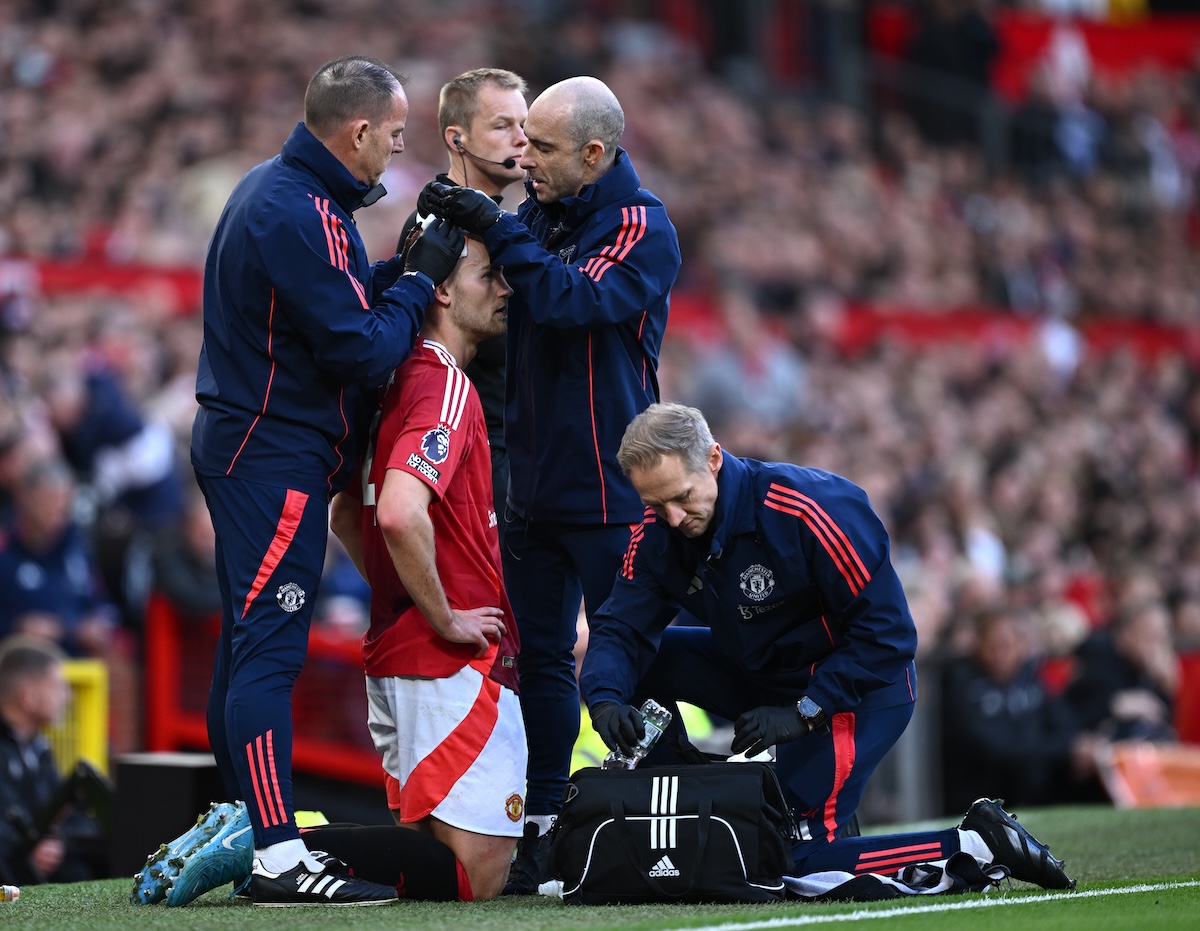 Matthijs de Ligt was forced off on multiple occasions with a cut on his head.