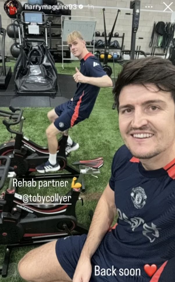 Harry Maguire and Toby Collyer step up their recovery