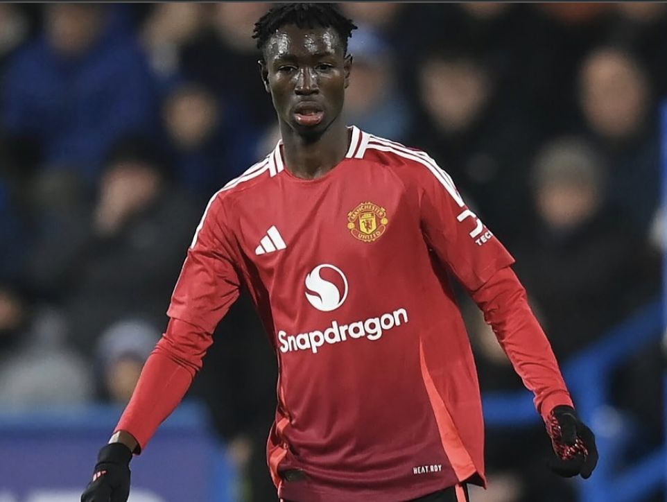 Sekou Kone in action for Man Utd