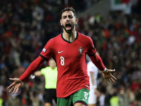 Bruno Fernandes with Portuguese national team