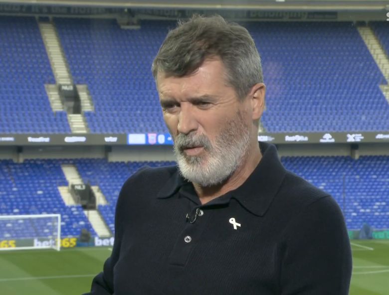 Roy Keane clases with Ipswich Town fan