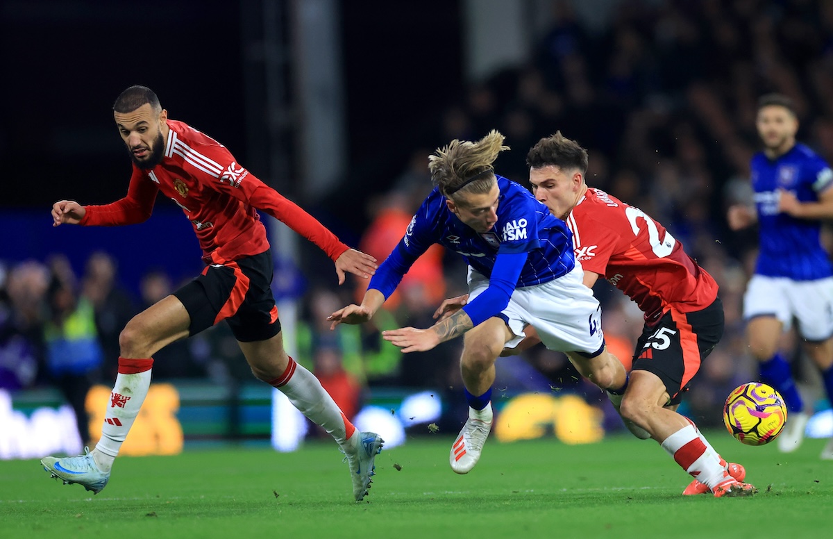 Noussair Mazraoui impressed Ruben Amorim against Ipswich Town