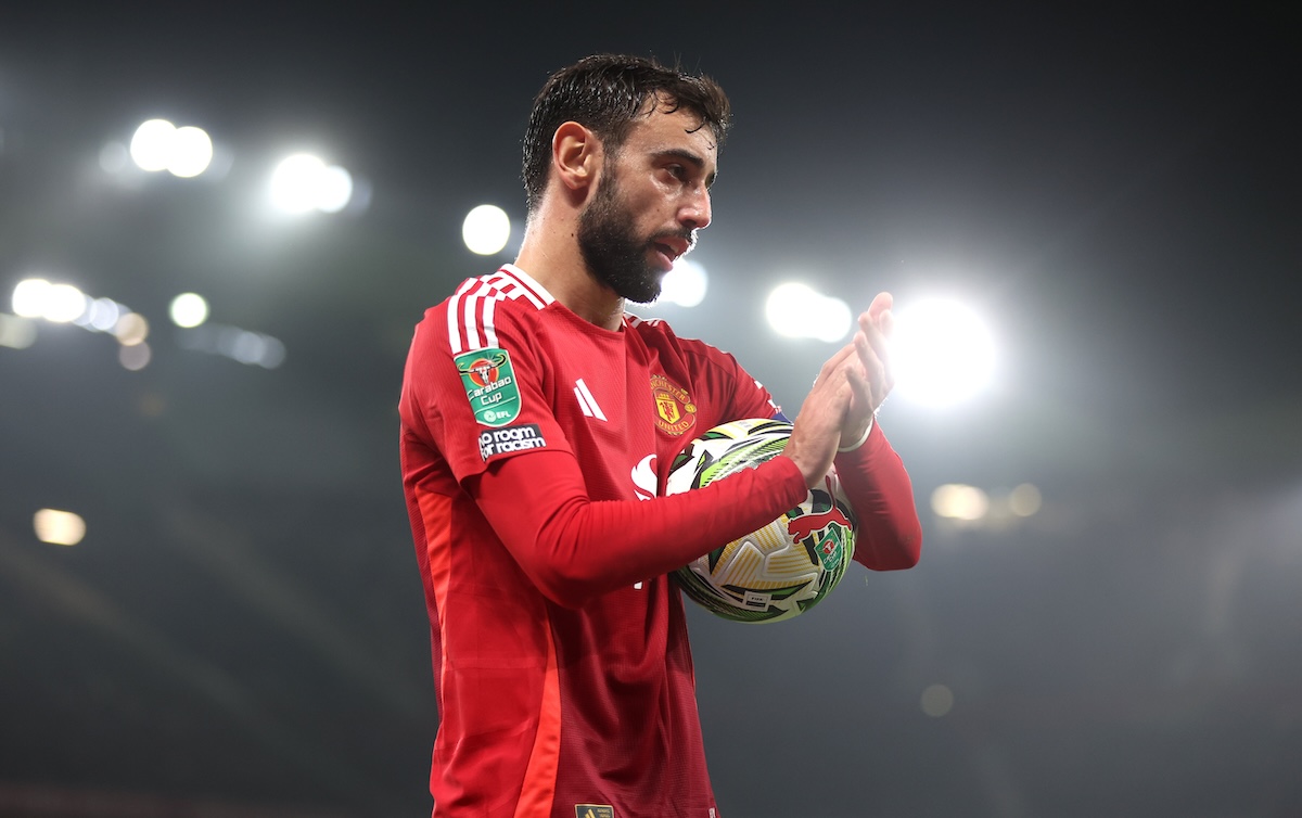 Bruno Fernandes will lead Manchester United out against Tottenham in the Carabao Cup quarter-finals