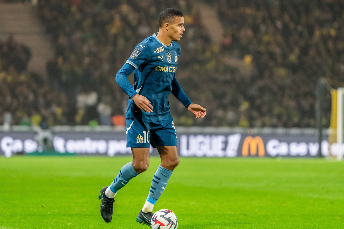 Mason Greenwood in action for Marseille.