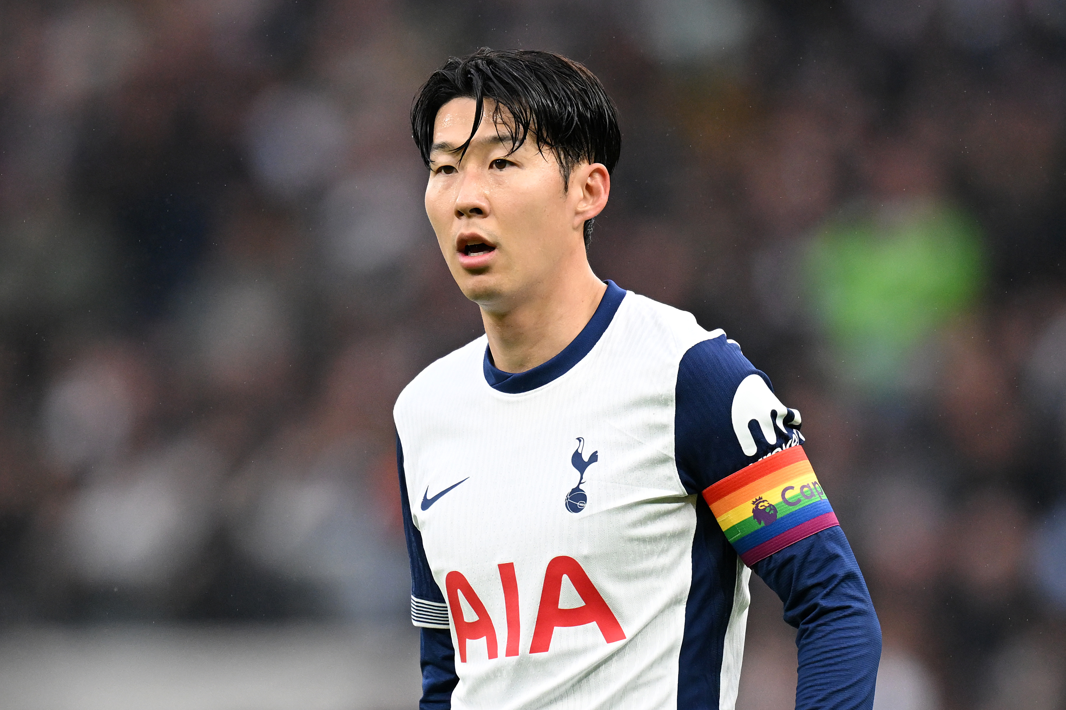 Son Heung-min in action for Tottenham.