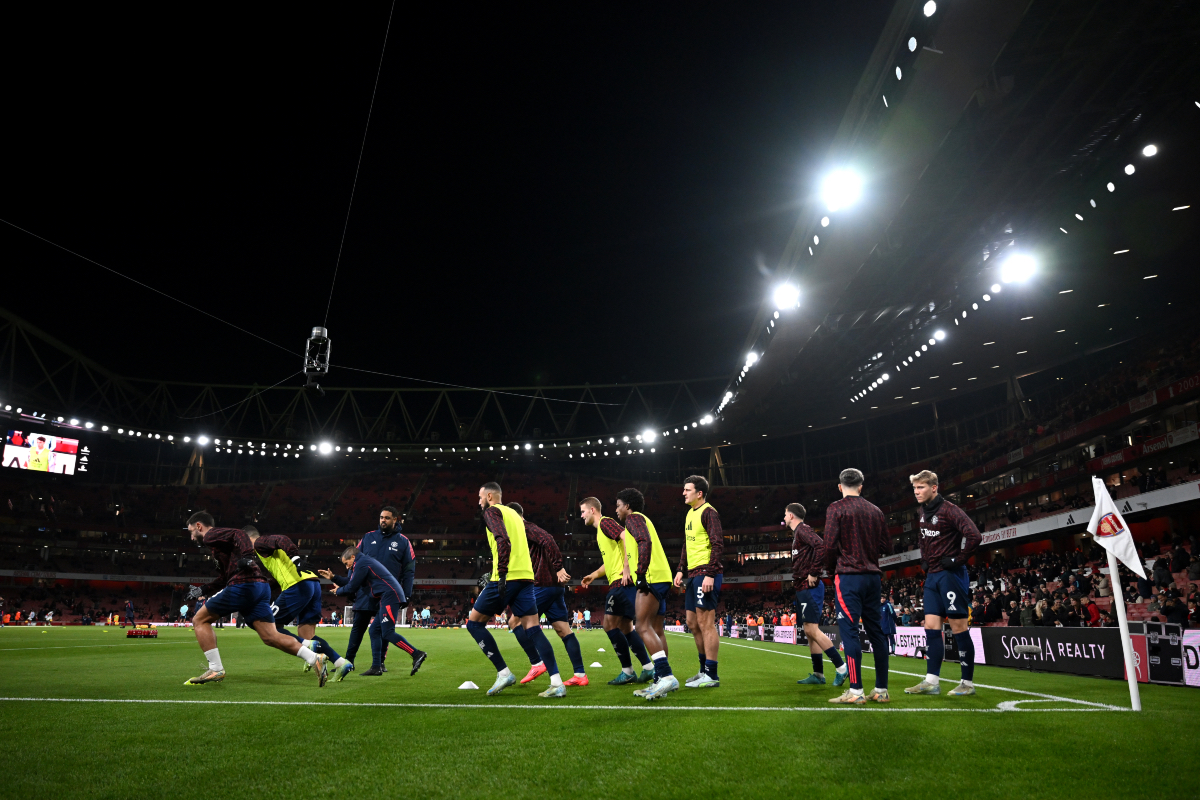 Ruben Amorim is overseeing his first trip to the Emirates as Man United boss.