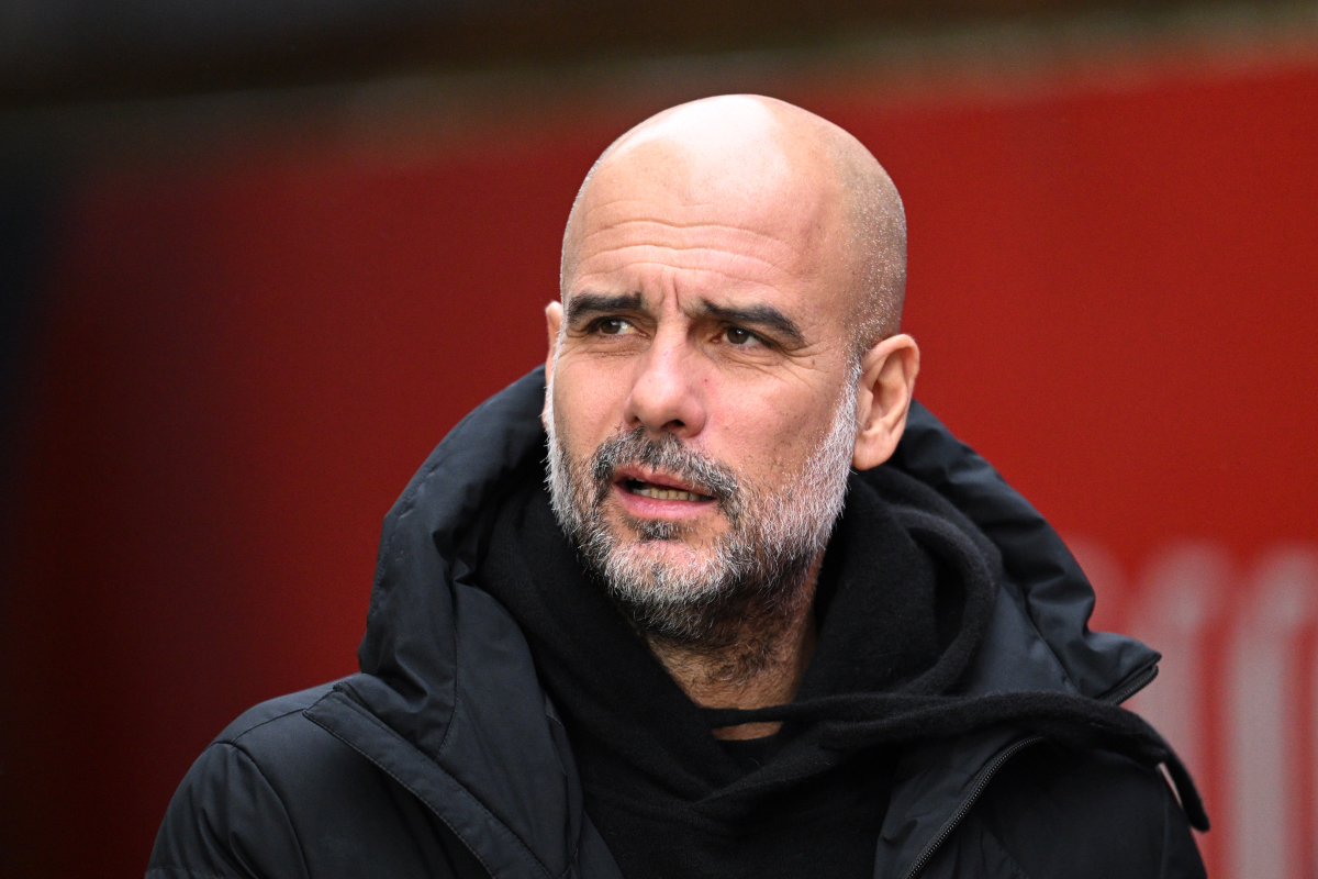 Man City manager Pep Guardiola at Selhurst Park.