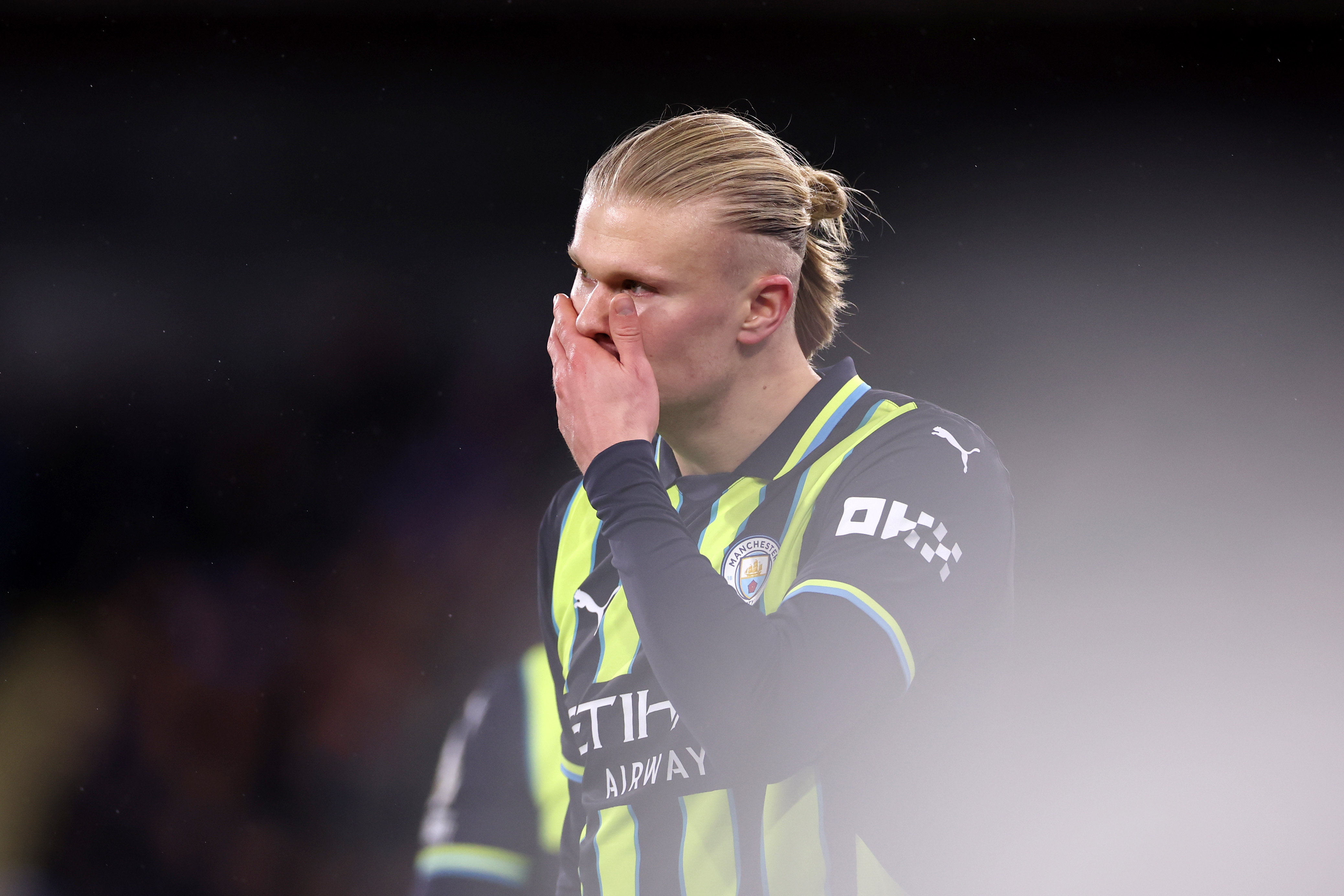 Erling Haaland of Man City at Selhurst Park.