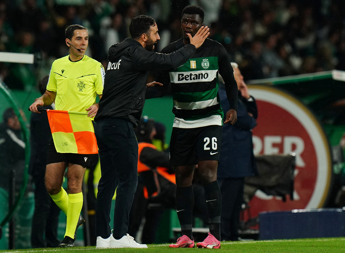 Ruben Amorim and Ousmane Diomandé during their time together at Sporting CP