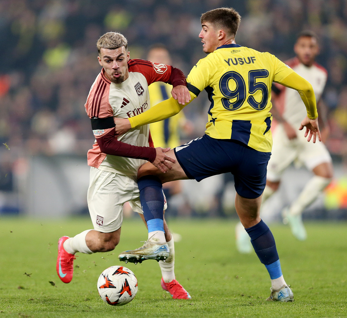 Yusuf Akcicek in action for Fenerbahce