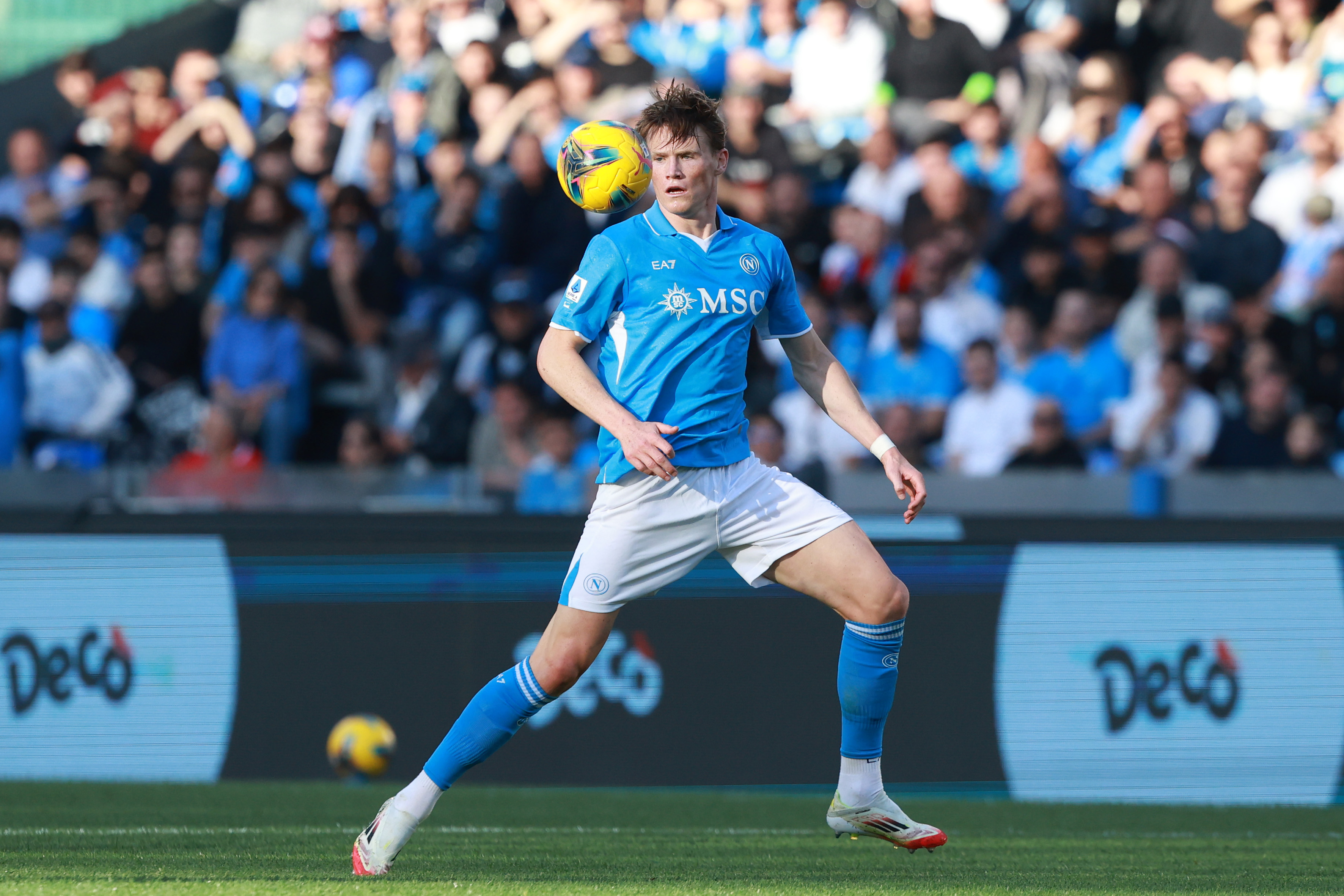 scott Mctominay in action for Napoli