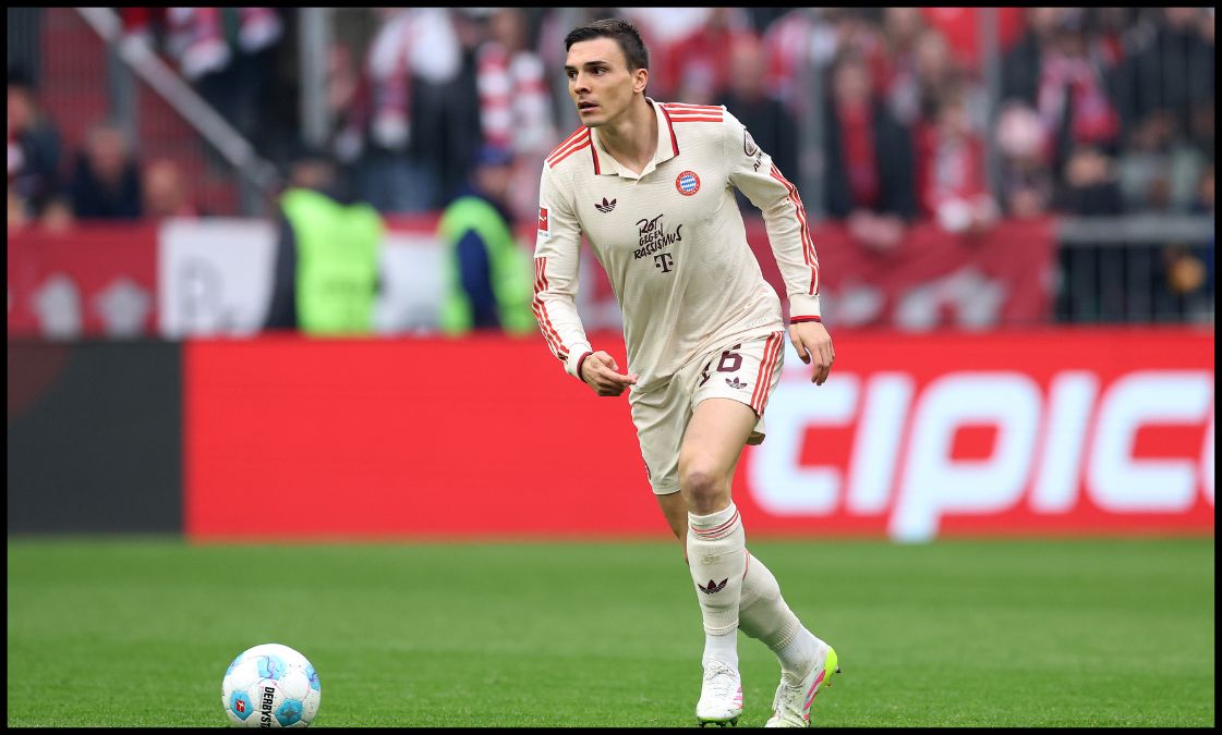 Joao Palhinha in action for Bayern Munich