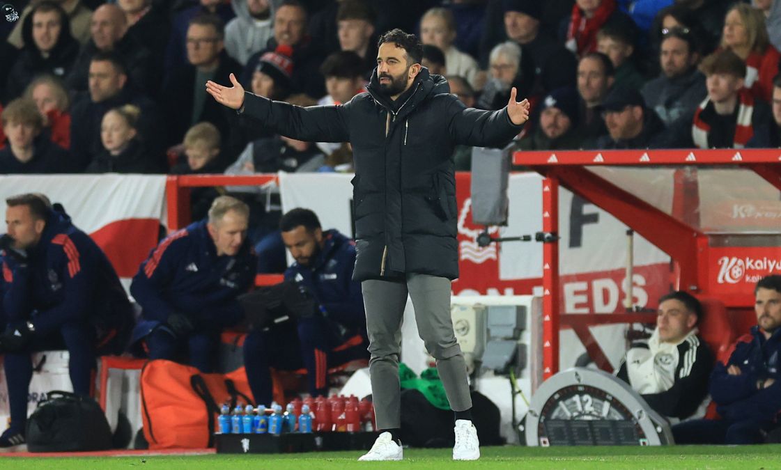 Ruben Amorim on the touchline