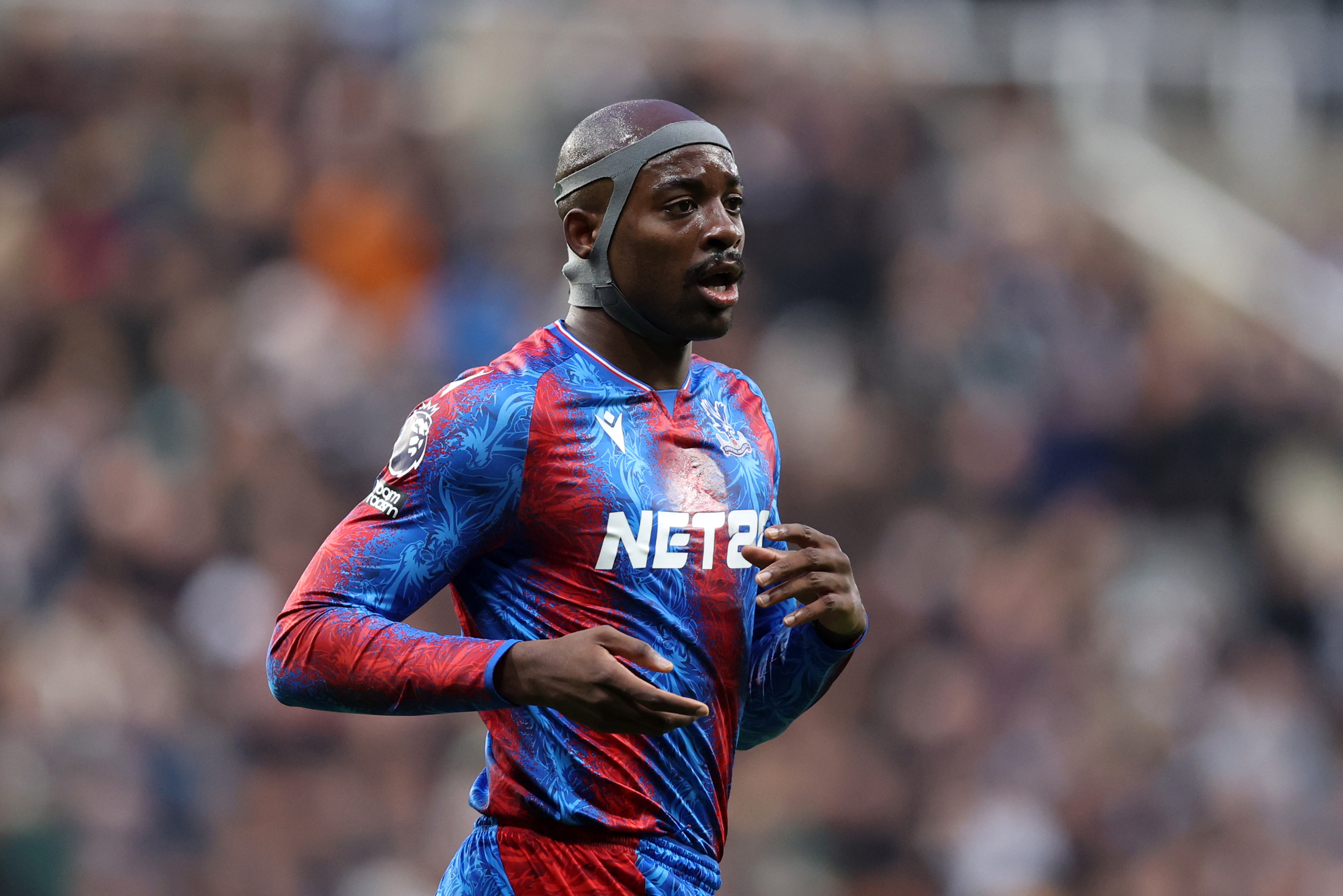 Jean-Philippe Mateta in action for Crystal Palace against Newcastle.