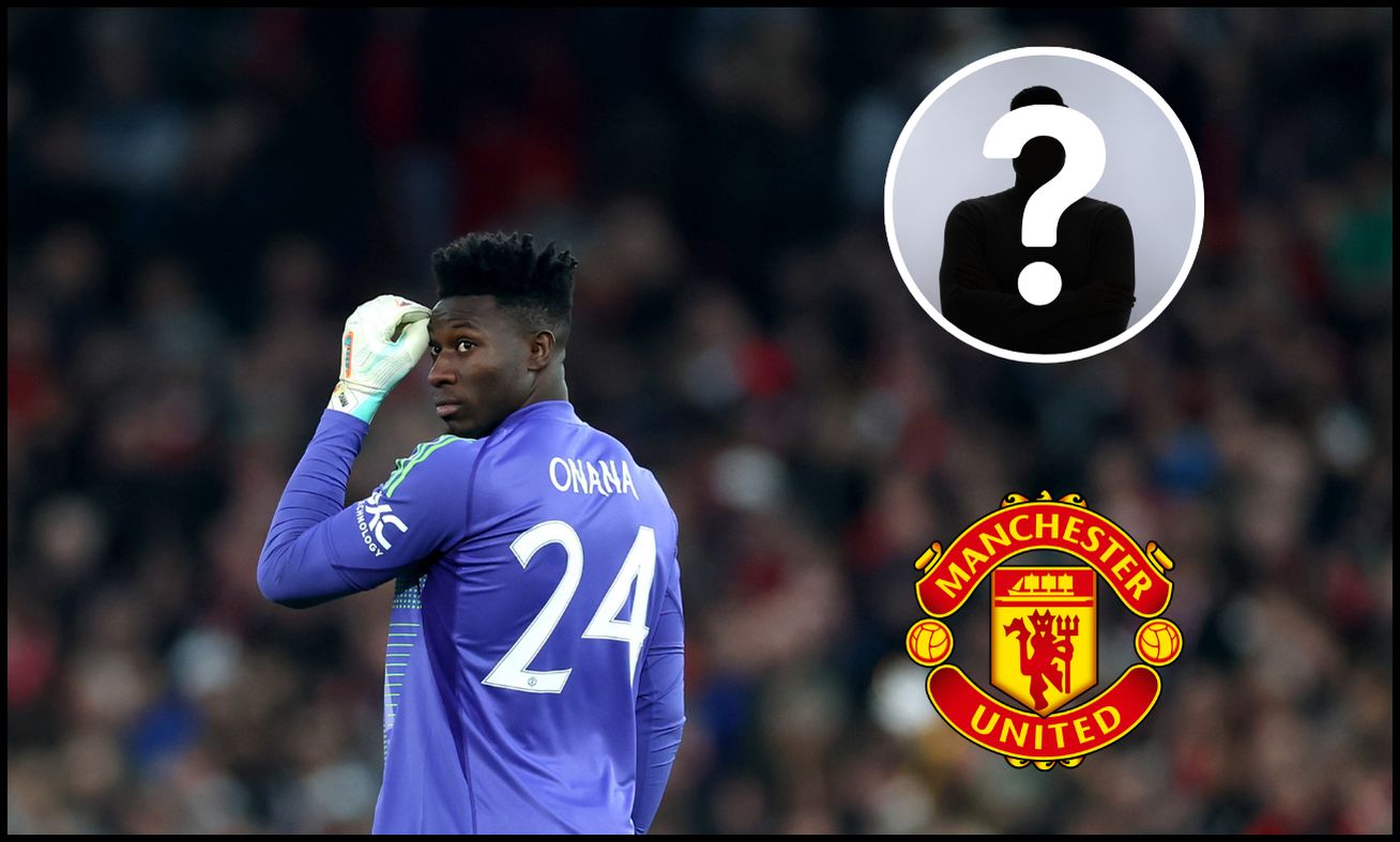 Andre Onana looking behind him