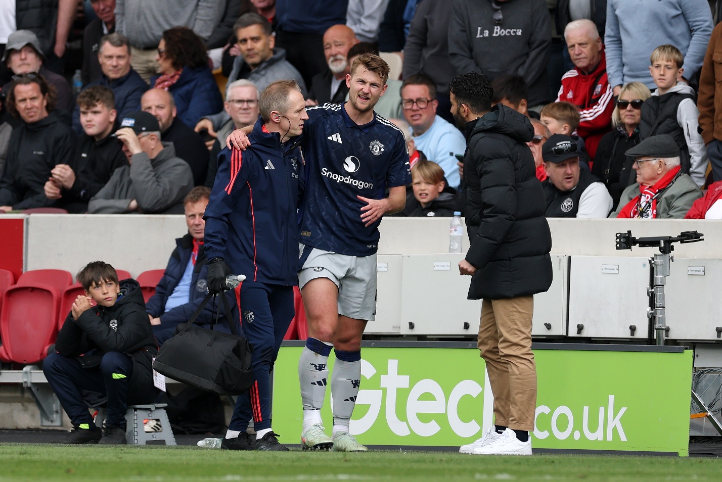 Matthijs de Ligt suffered a injury for Man United today