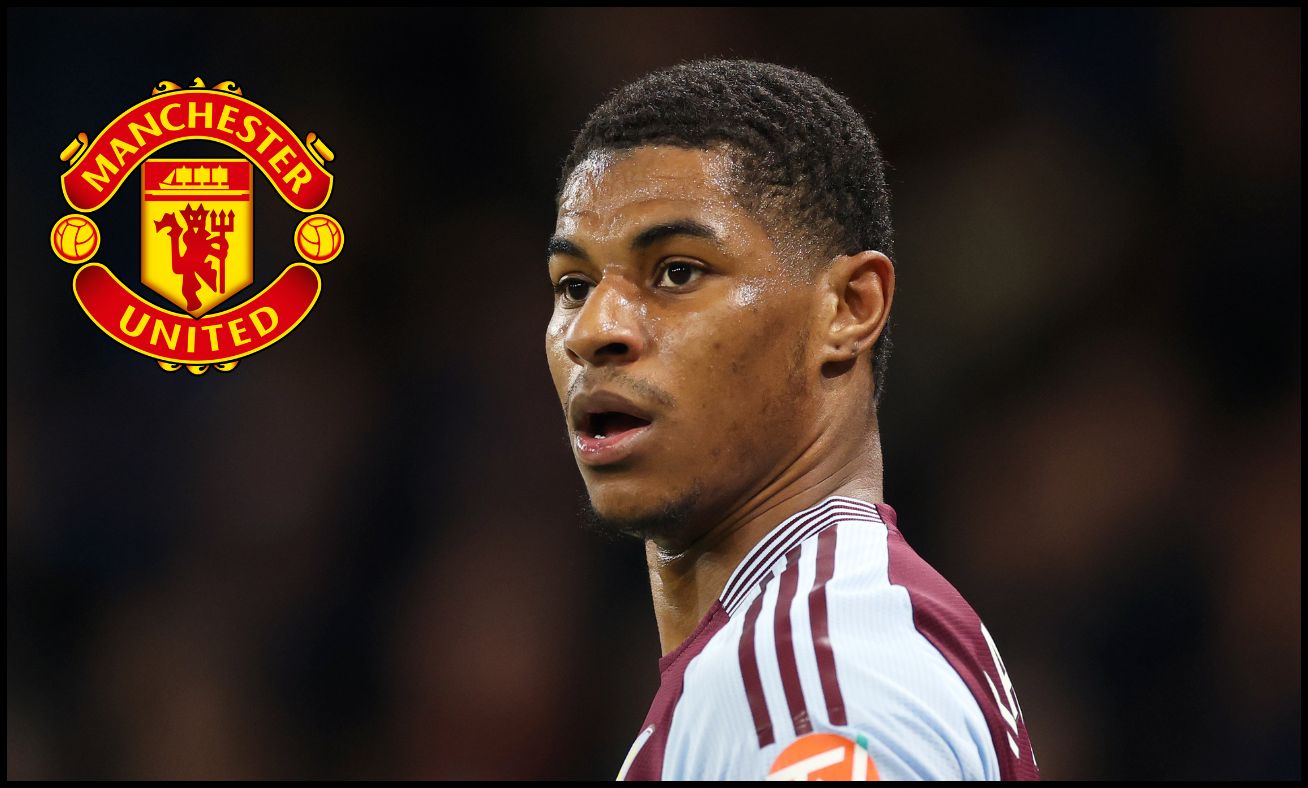 Marcus Rashford looking on