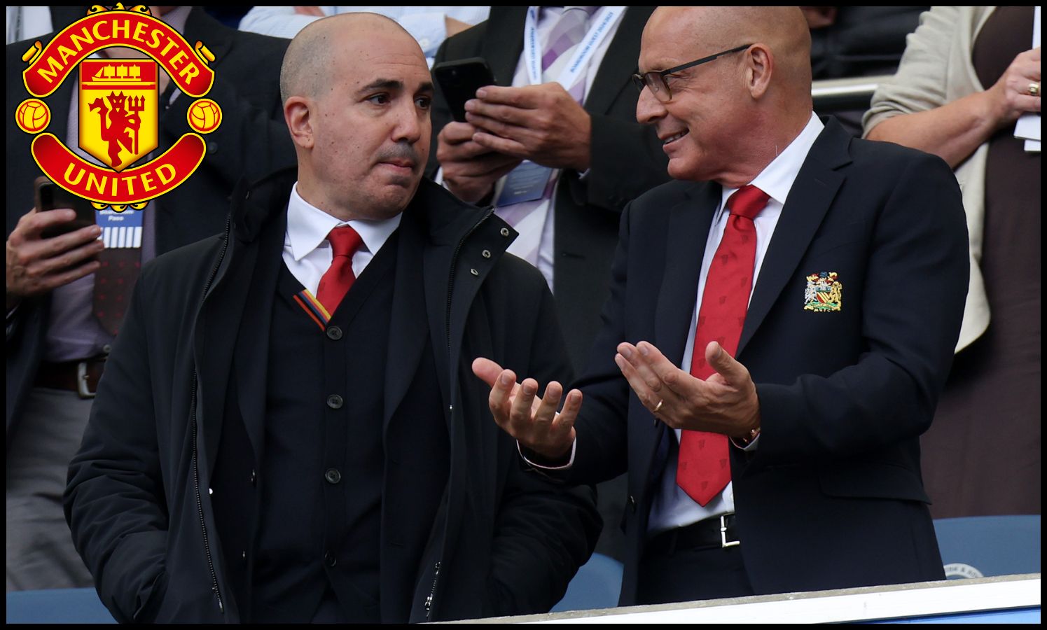 Manchester United CEO Omar Berrada in the stands