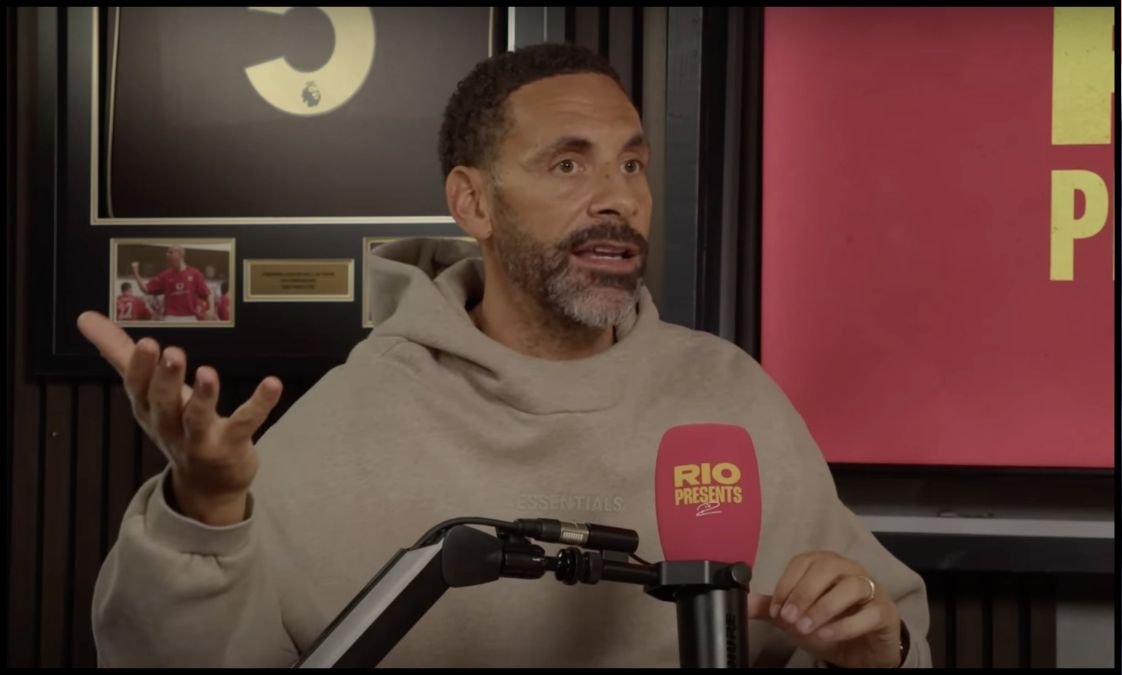 Rio Ferdinand talks on his YouTube channel.