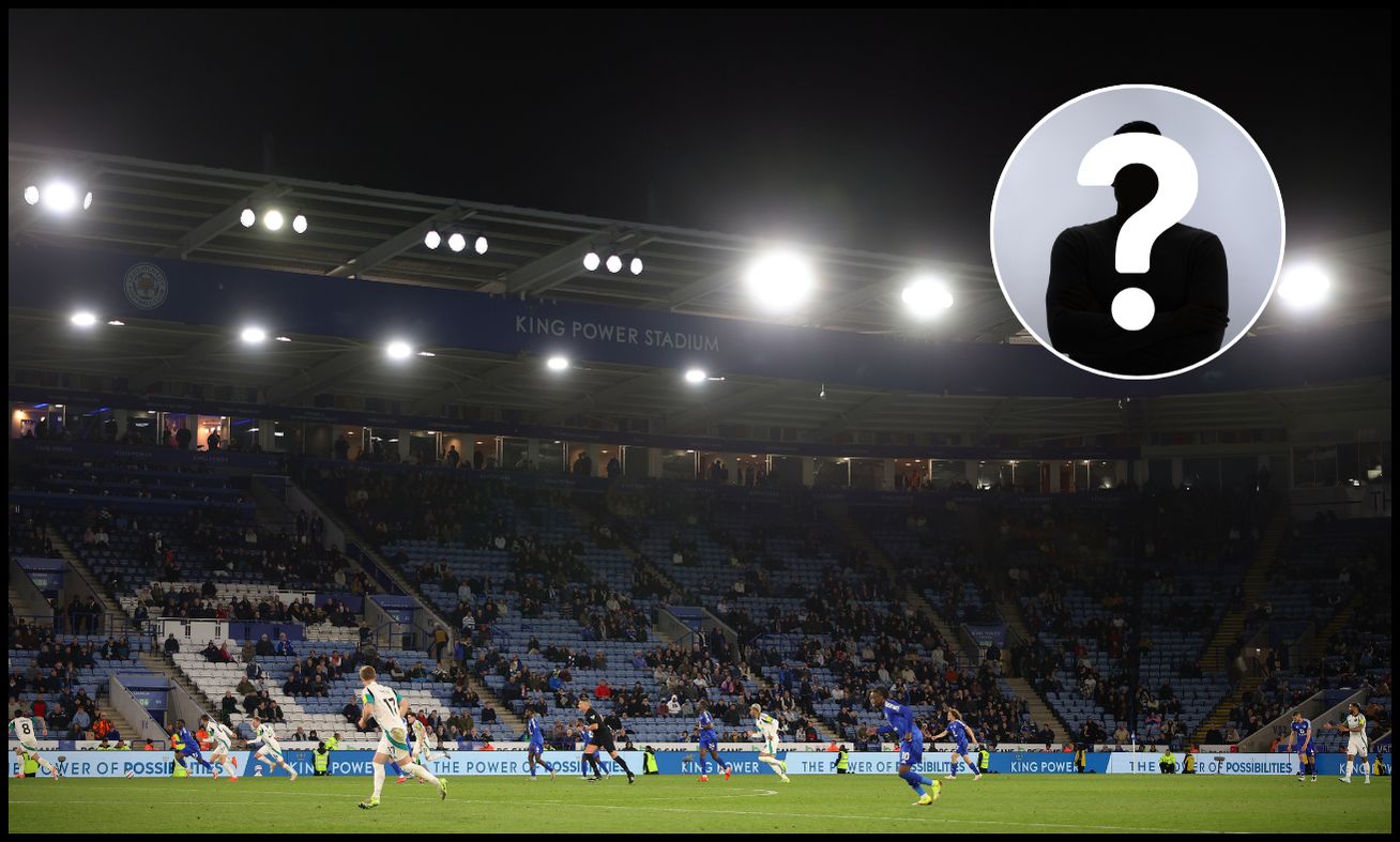 Newcastle and Leicester players warm up before kick-off at the King Power Stadium.