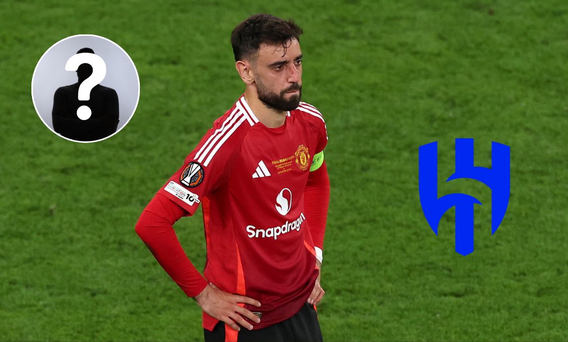 Bruno Fernandes looking on